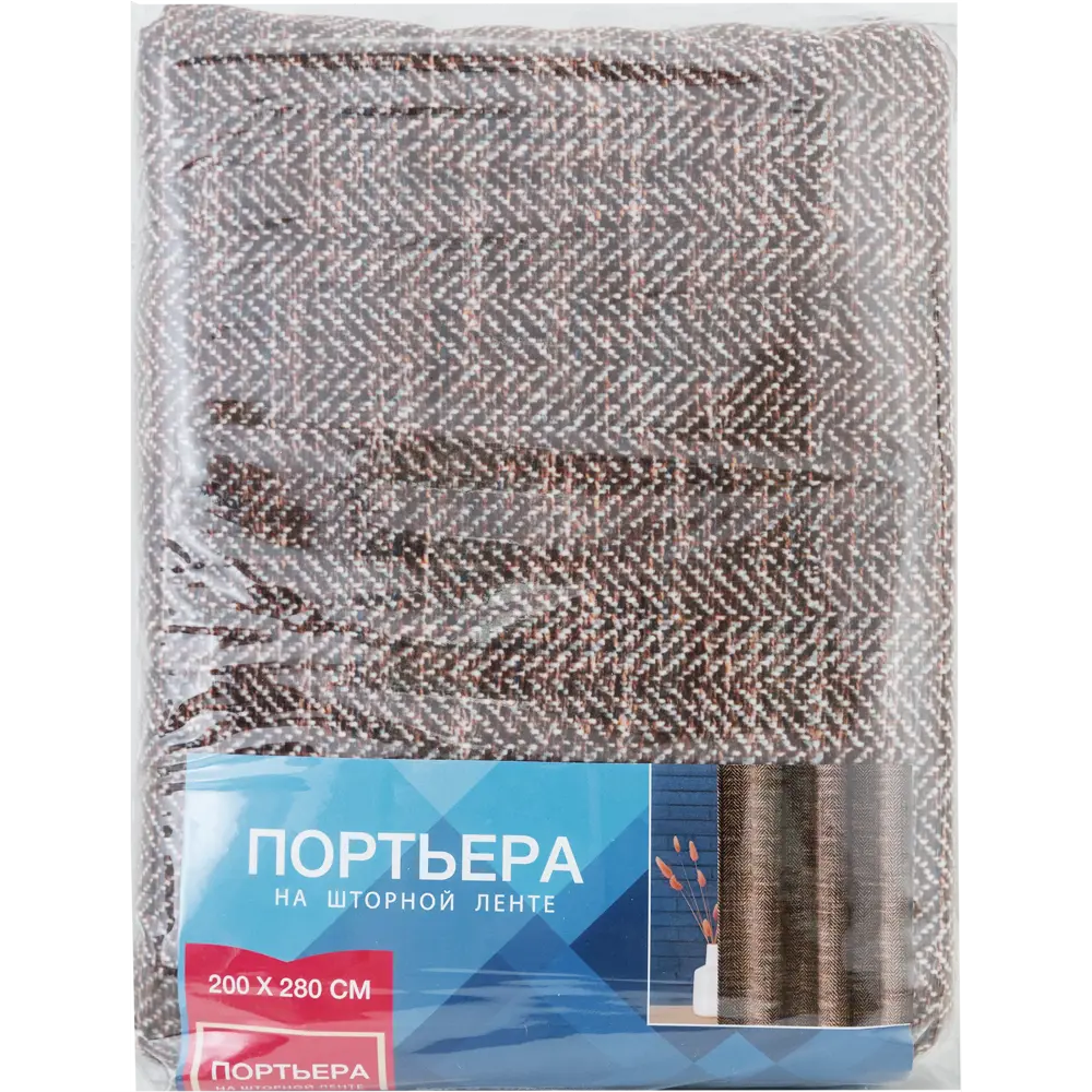 Штора на ленте «Тайга» 200x280 см цвет коричневый 82707704 STLM-2029375 GARDEN  - Вид №4