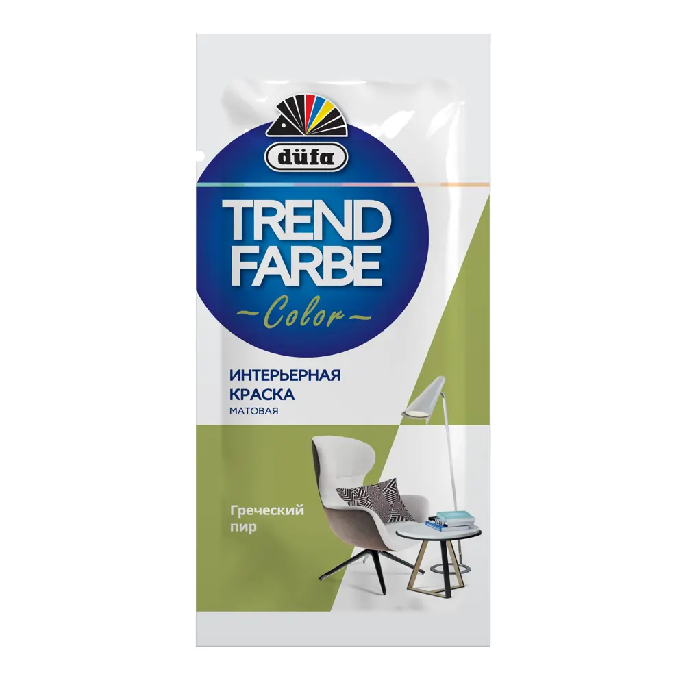 Краска для стен и потолков Trend Farbe цвет Греческий пир 50 мл 81970772 STLM-2083909 Dufa 