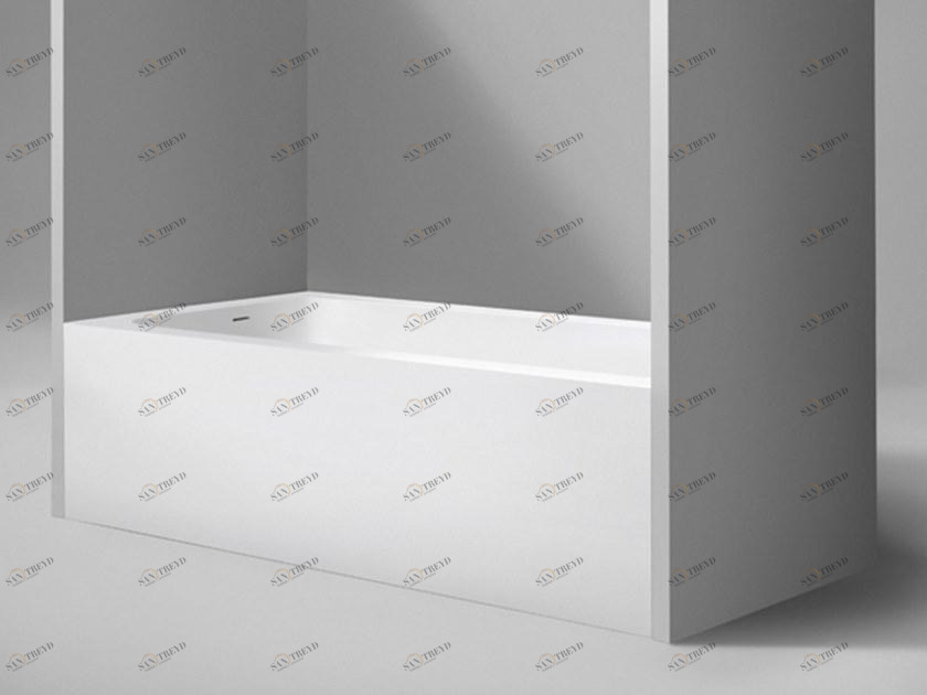 Blu Bathworks® Прямоугольная ванна синего цвета ∙ stone ™ Metrix Bt0114l/bt0114r