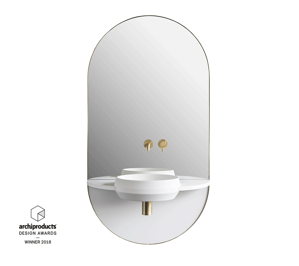 Ex.T ARCO Консоль с раковиной, зеркалом и посудой EXARCO/OT 