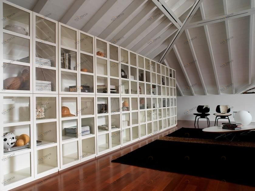 IFT Модульный лакированный книжный шкаф Book sun-id-1502292