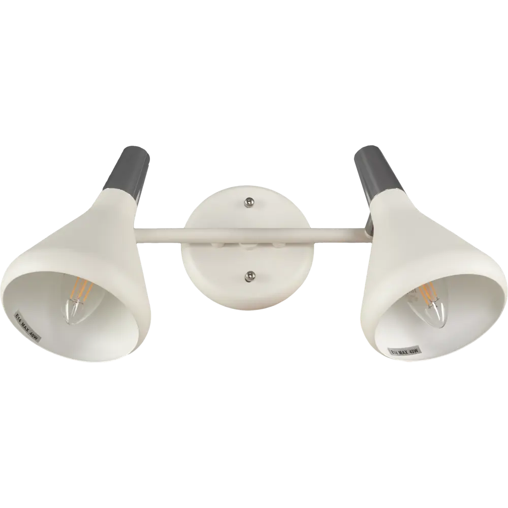 Спот поворотный Cico 2xE14x40 Вт металл цвет белый 82035508 STLM-2052863 Arte Lamp 