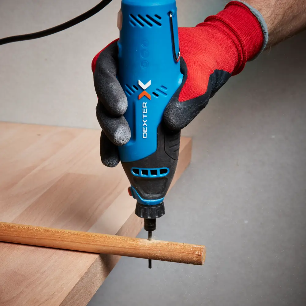 Гравер сетевой Dexter 5 150MD2.5, 150 Вт, гибкий вал и набор насадок 62 шт STLM-2107499 - Вид №12