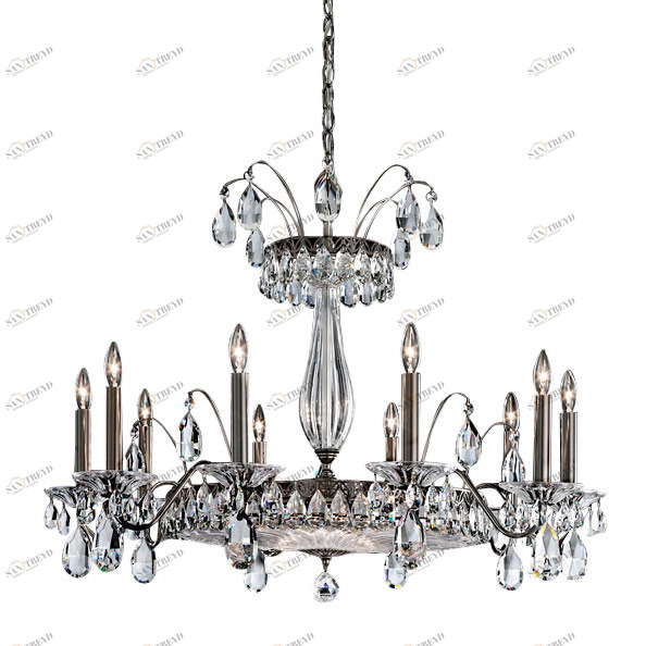 Люстра FL7710-49 H от Schonbek серебряная SCHONBEK ДИЗАЙНЕРСКИЕ 246693 Серебряный 