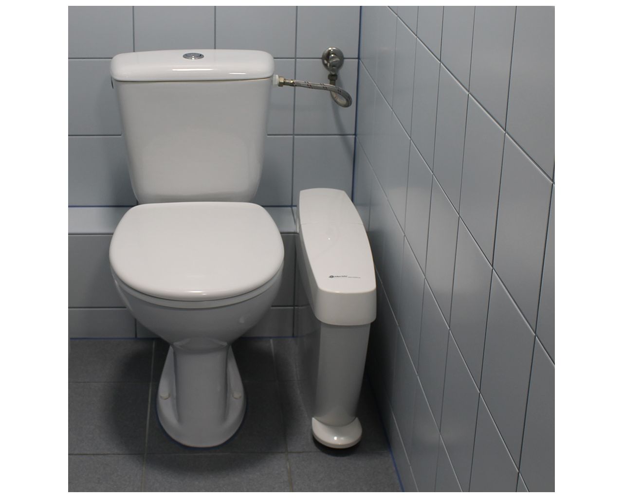 KJB406 Корзина с педалью для гигиенических салфеток, белая, объем 15 л, пластик Merida  - Вид №2