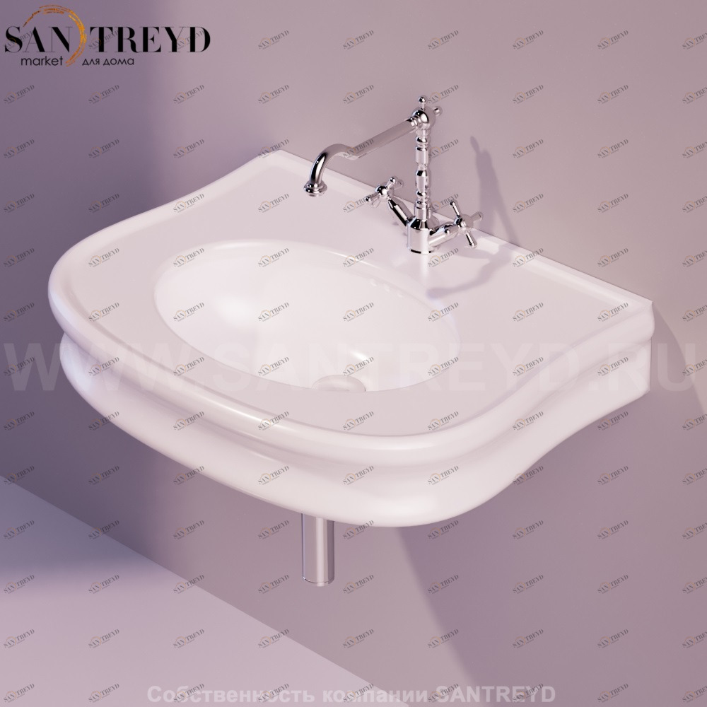 LA10BIANCO Подвесная раковина настенная овальная Simas Lante белая