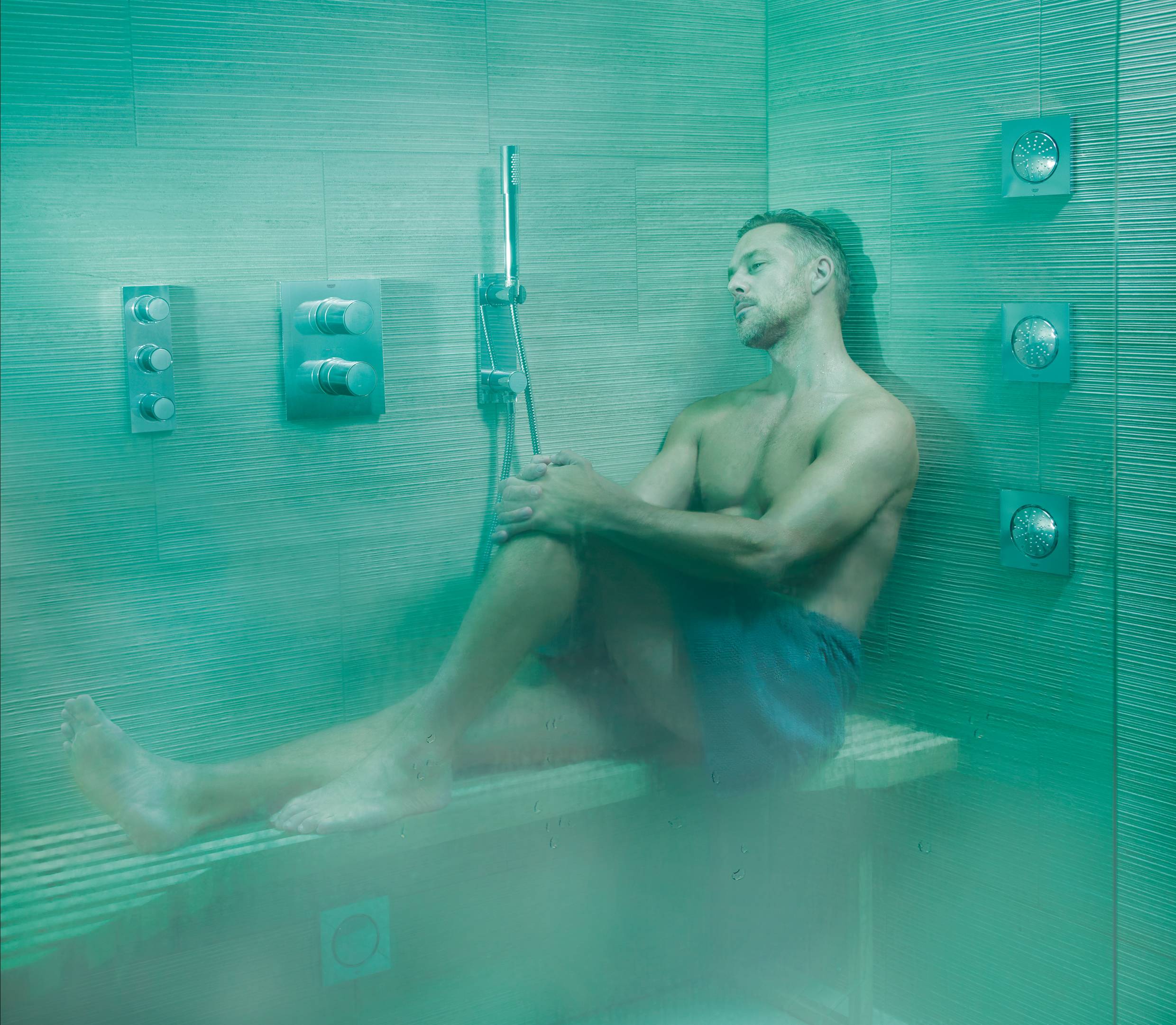 Держатель настенный для ручного душа GROHE Grohtherm F с подключением для душевого шланга, хром (27621000) - Вид №5