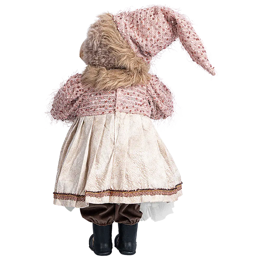 89368044 Декоративная фигура Медведица розовая 20x25 см STLM-1445843 Santreyd Christmas - Вид №3