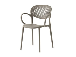 Полипропиленовый стул с открытой спинкой с подлокотниками