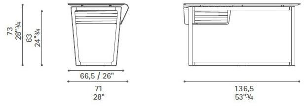 Poltrona Frau Кожаный стол La collezione - mobili e complementi sun-id-1396747 - Вид №4