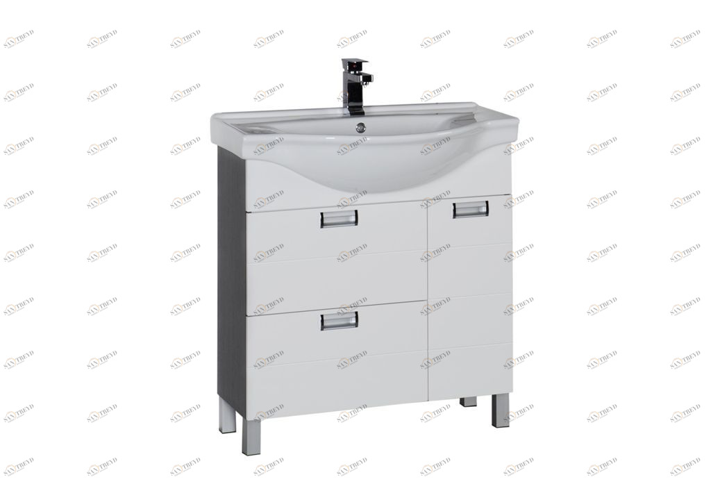 Тумба под раковину Aquanet Сити 80 венге sun-id-271851