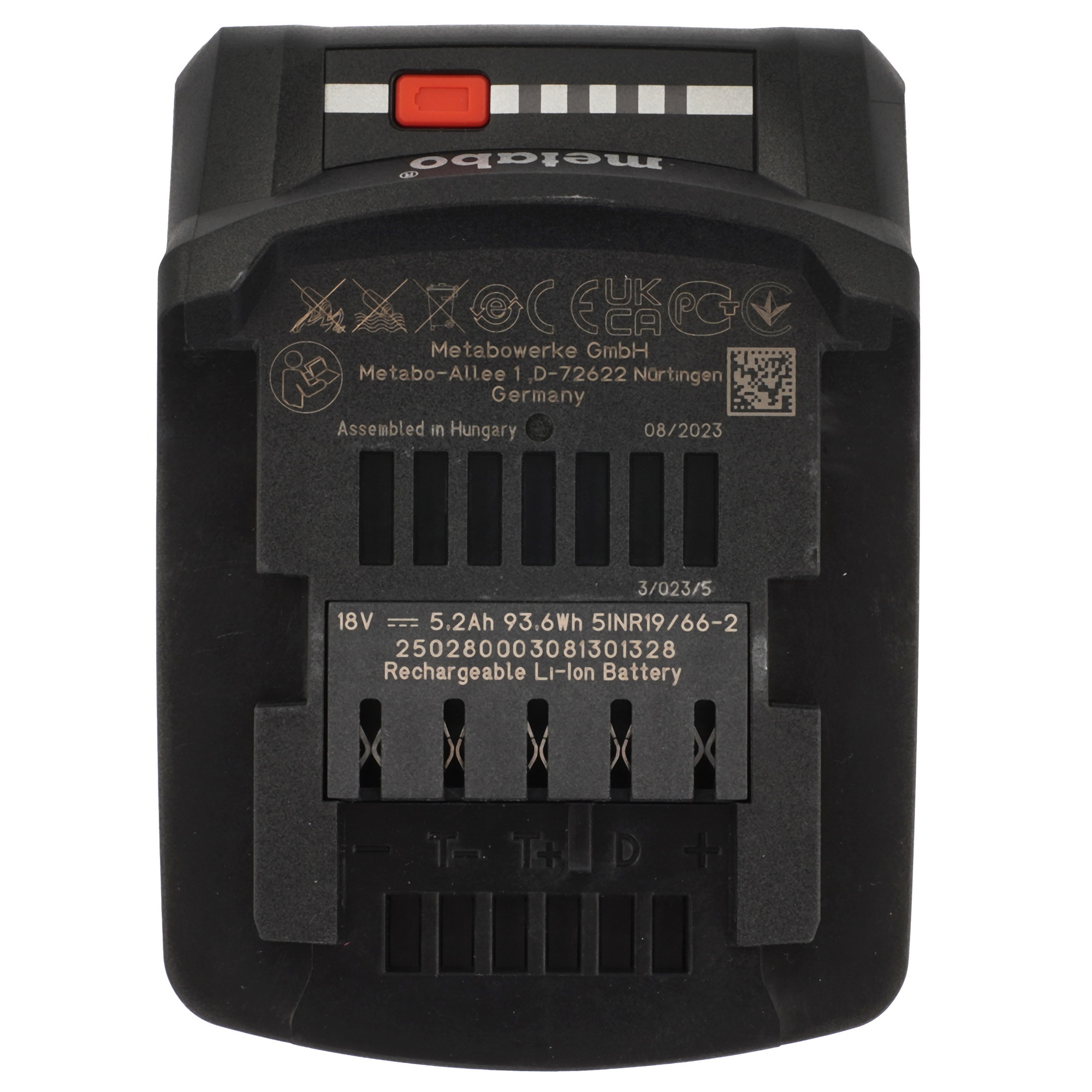 Аккумулятор Metabo 625028000 5480744 STDN-0060284 - Вид №2