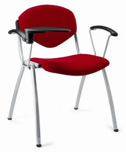 Ares Line Штабелируемый стул для конференций из ткани с клапаном Omnia contract