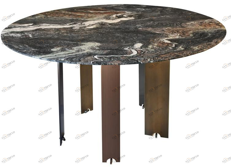 Garbarino Круглый обеденный стол из мрамора Ekis Ek d130 /d150 