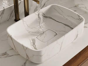 Прямоугольная мраморная столешница