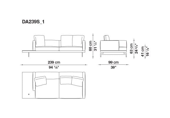 3-местный тканевый диван B&B Italia док ARCH-00033457 - Вид №128