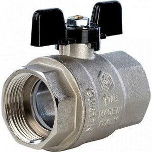 Кран шаровый STOUT ВВ 1"1/4 полнопроходной, бабочка