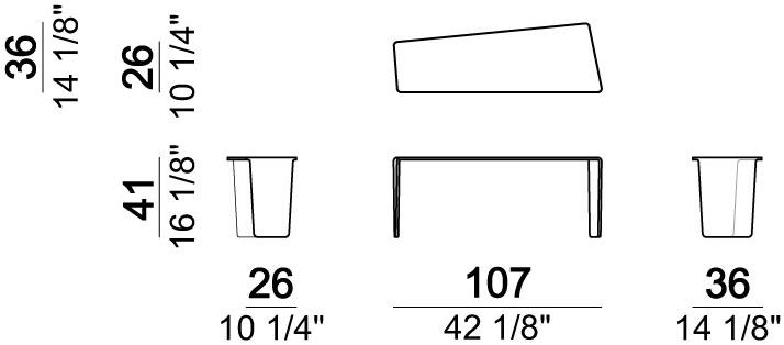 Arketipo Журнальный столик из закаленного стекла Closeup sun-id-1490864 - Вид №5