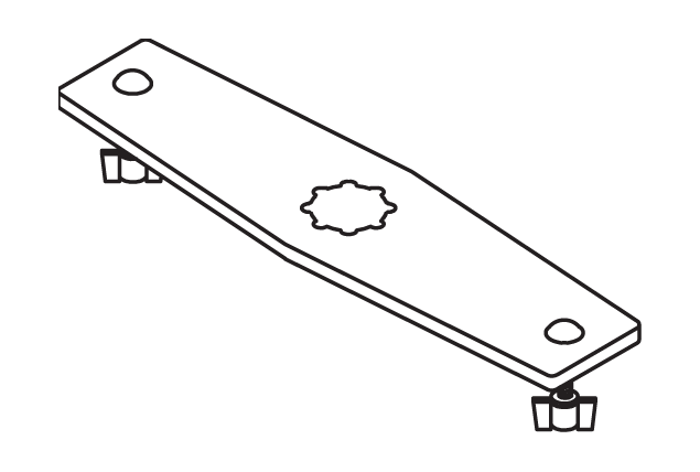 Oras 152053 Декоративная пластина 152053  Хром  - Вид №1