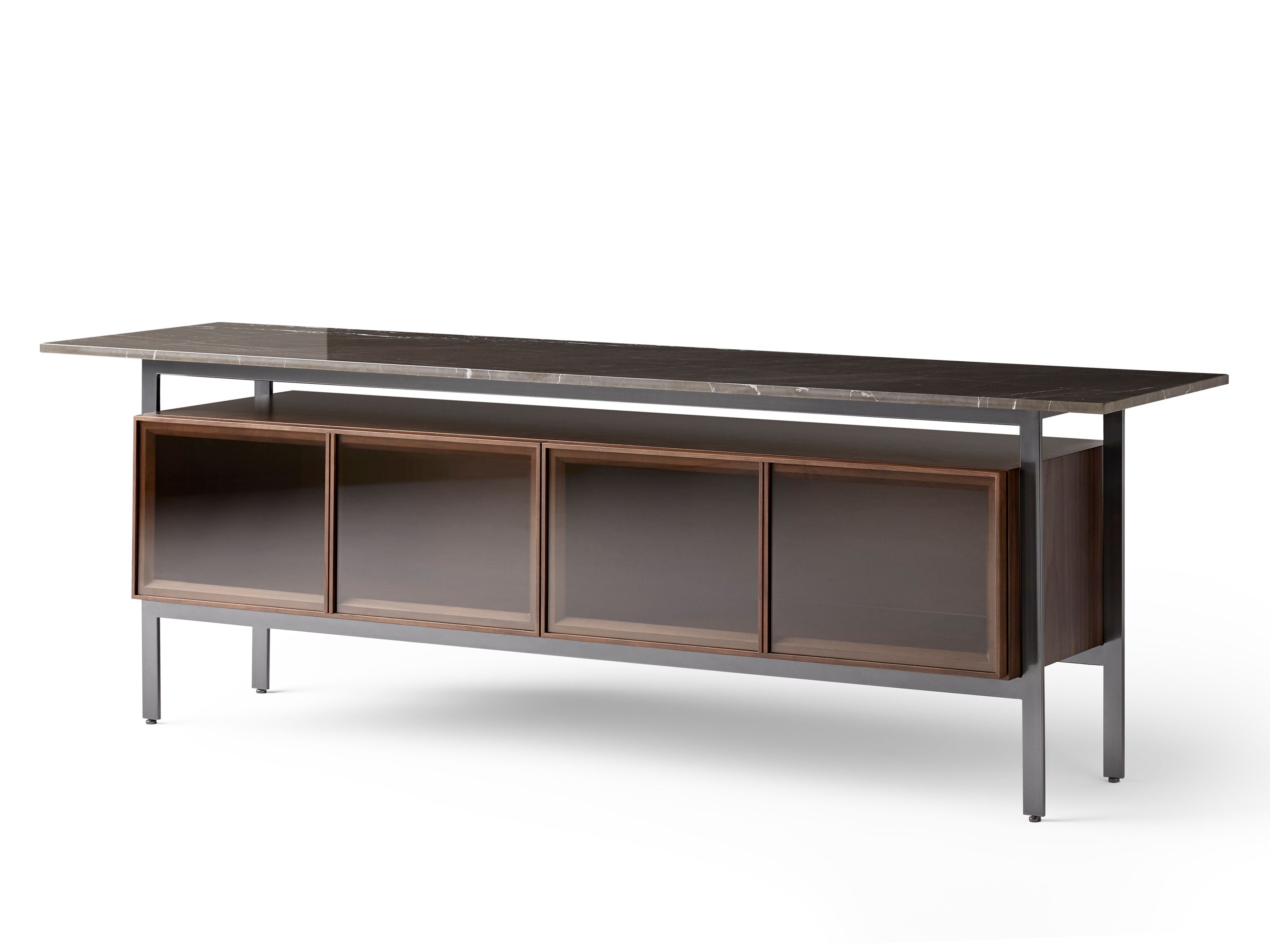 Шкаф из дерева и стекла с откидными дверями Punt Чикаго ARCH-00074008 - Вид №44