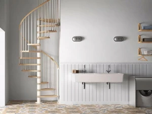 Fontanot Винтовая лестница из стали и дерева Genius