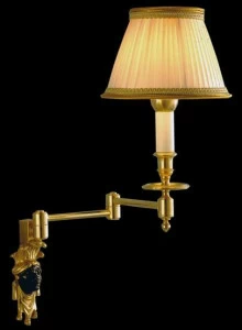 Tisserant Бронзовый настенный светильник с гибким кронштейном