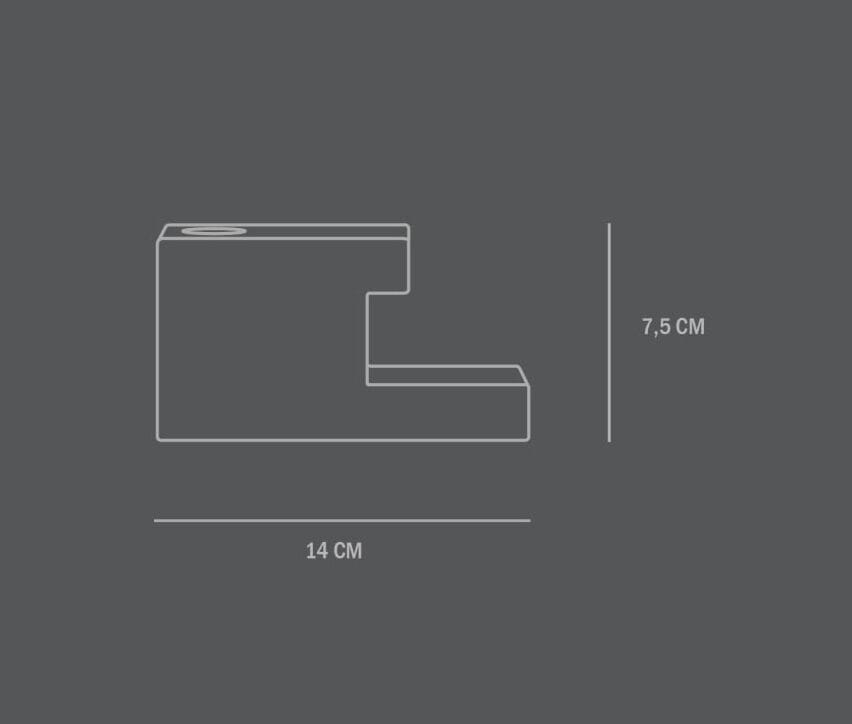 Подсвечник из известняка 101 Copenhagen кирпич ARCH-00018286