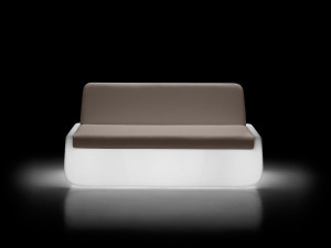 2-местный полиэтиленовый светящийся садовый диван