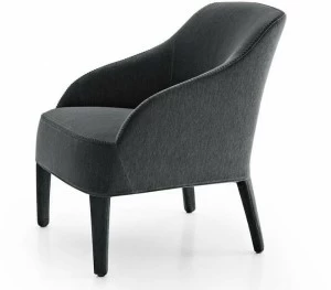 Maxalto Кресло с обивкой из ткани с подлокотниками Febo