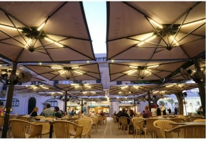 Scolaro Parasol Множественный квадратный зонтик с подсветкой Alu