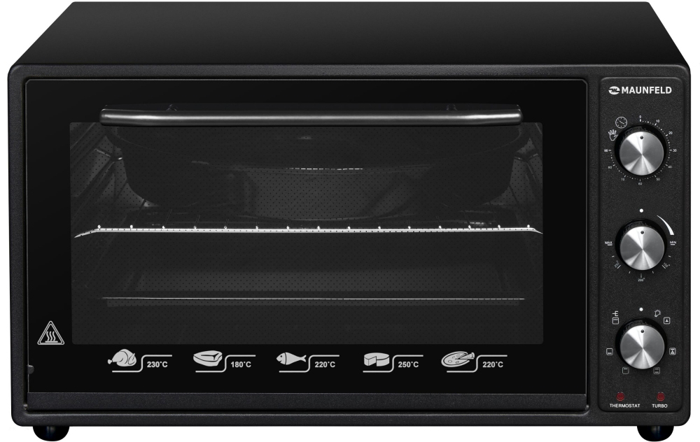 CEMOA.456.B Мини-печь / ширина 60 см, механическое управление, 45 л,конвекция, черный Maunfeld Santreyd 
