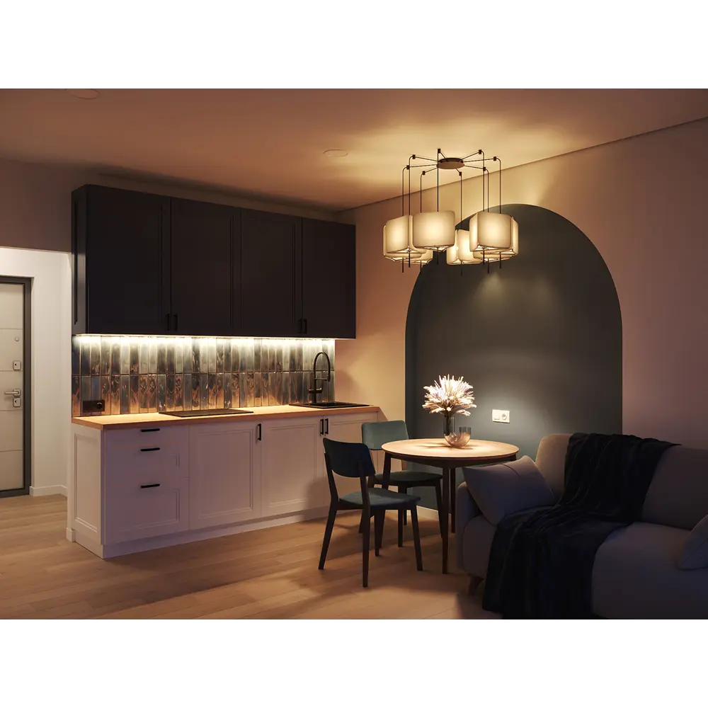 Фасад для кухни KONSENSA Котлас синий 40×26 см с геометрической филёнкой 89409646 STLM-1581002 - Вид №8