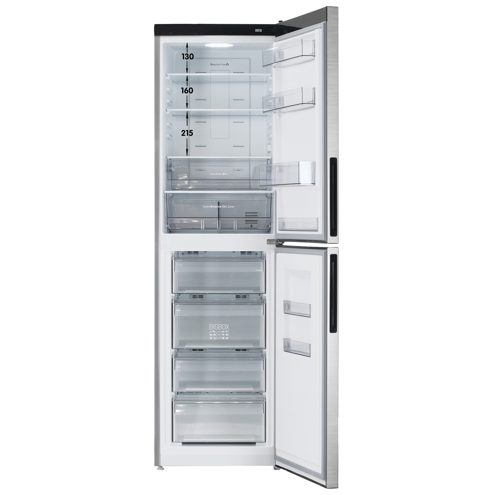 5472197 Холодильник с морозильником   ATLANT ХМ-4625-141-NL серебристый STDN-0106584 - Вид №1