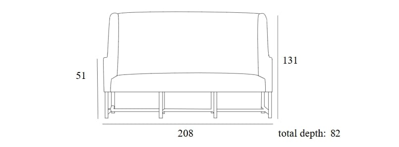 Ткань линейный диван Collett & Victor DOUGLAS ARCH-00065425 - Вид №2