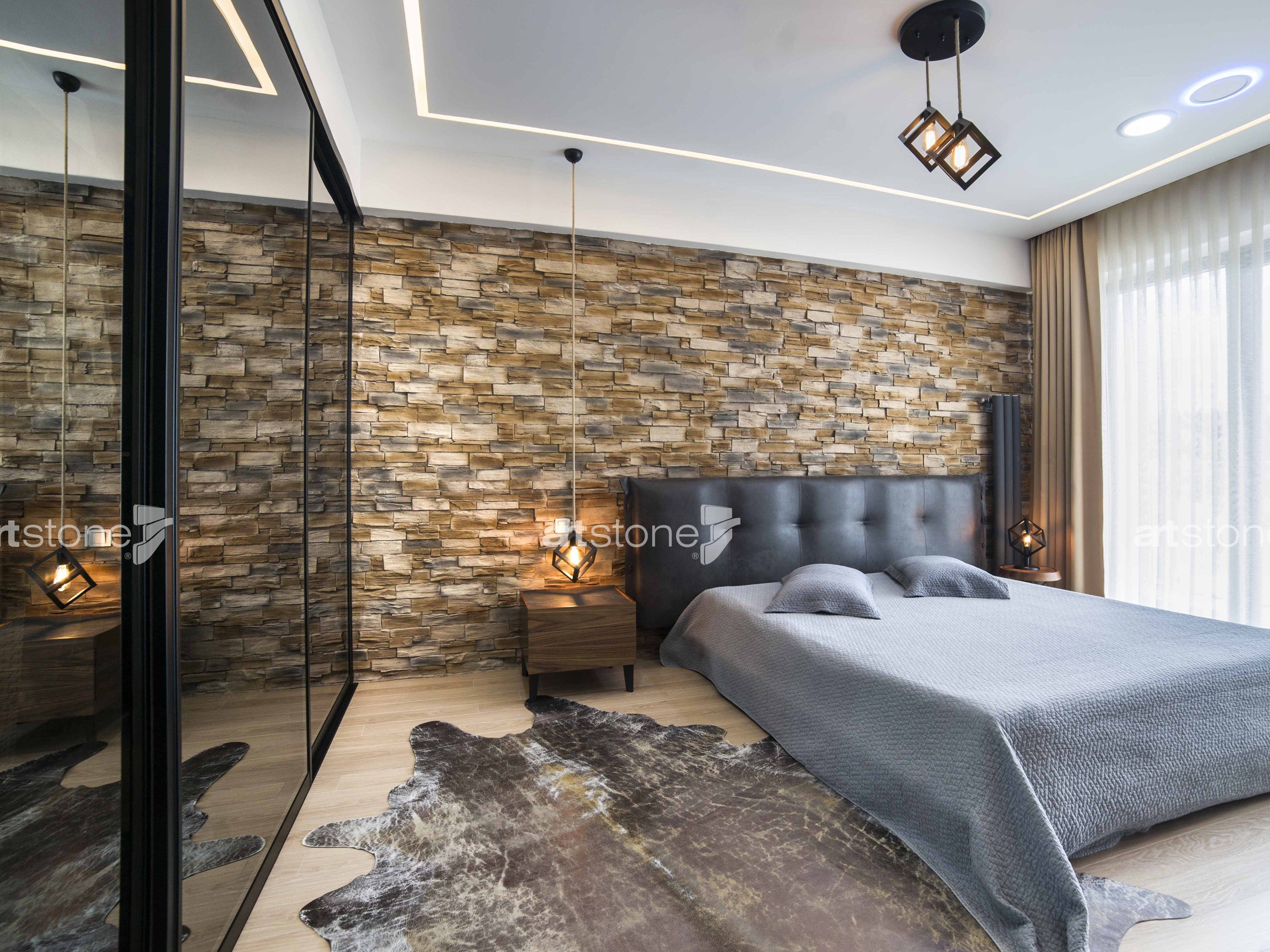 Панель с трехмерными эффектами из стекловолокна для внутреннего / наружного эффекта камня Artstone Panel Systems PIZARRA ARCH-00064574 - Вид №2