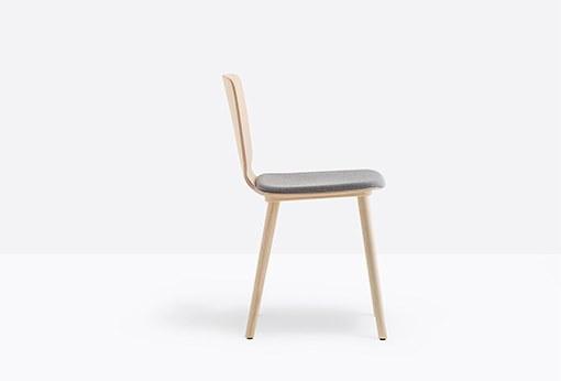 Pedrali Деревянный стул со встроенной подушкой Babila 2700/a - Вид №1
