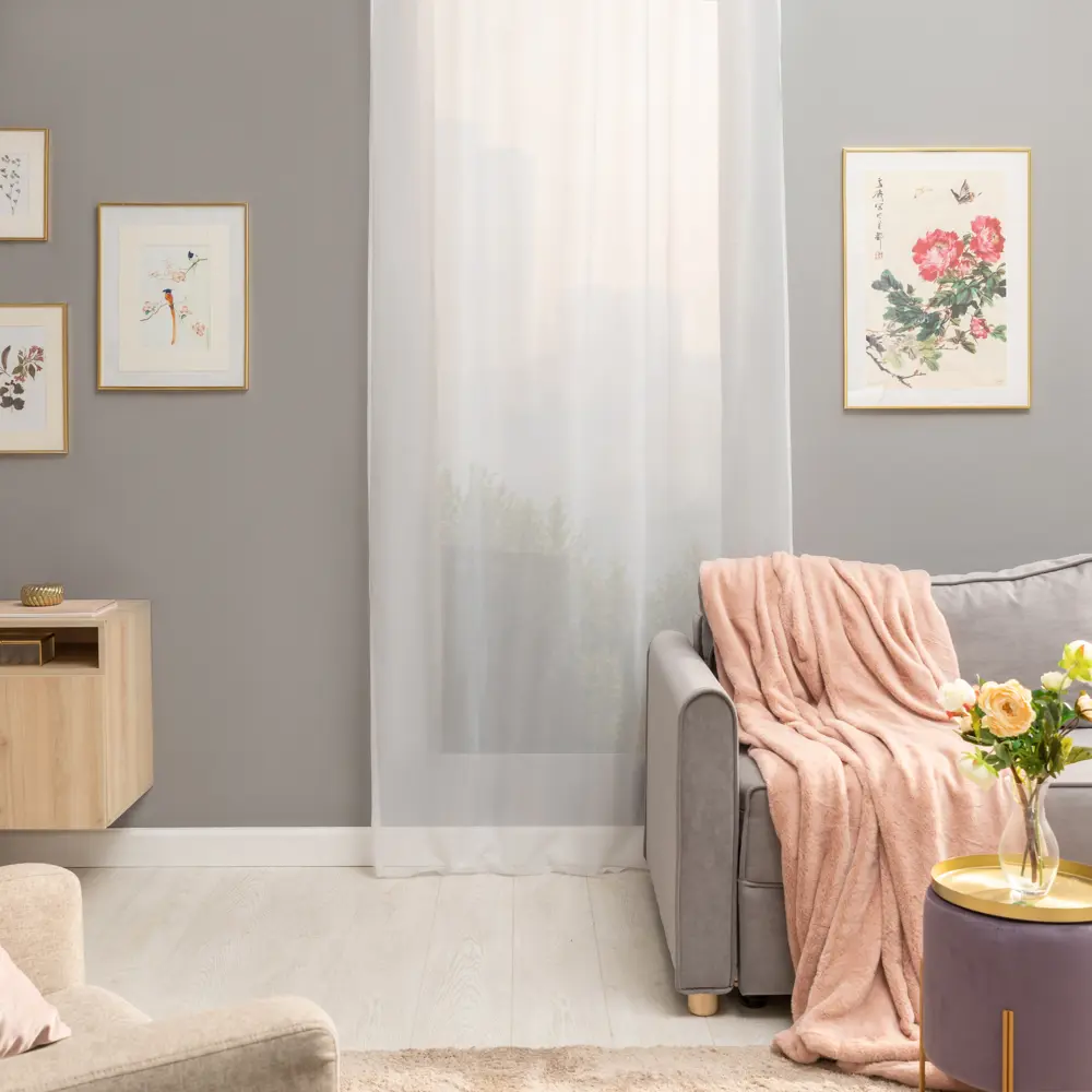 Тюль на ленте со скрытыми петлями Inspire Polyone White 140x280 см цвет белый 82497460 STLM-2176793 