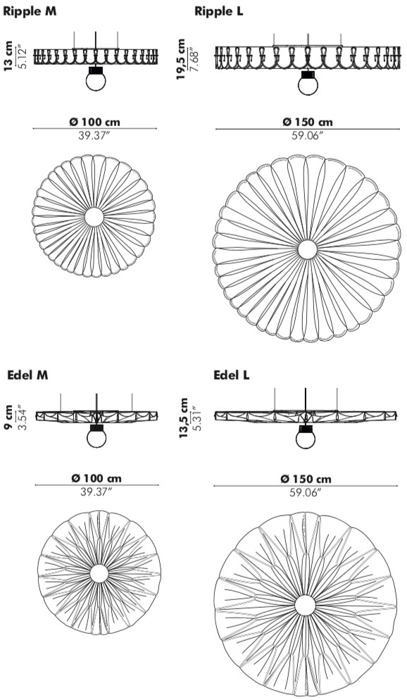BuzziSpace Подвесная акустическая панель из войлока со встроенной подсветкой Buzzipleat sun-id-1414160 - Вид №4