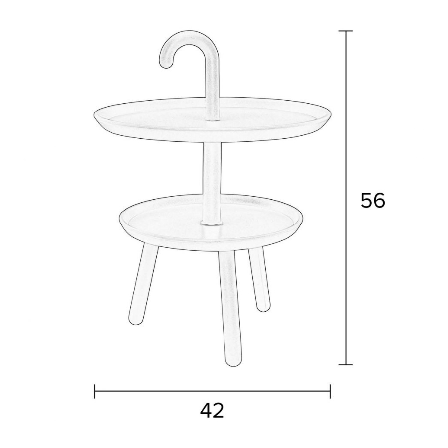 Столик Jonna, черный White Label Living 2300125 - Вид №6