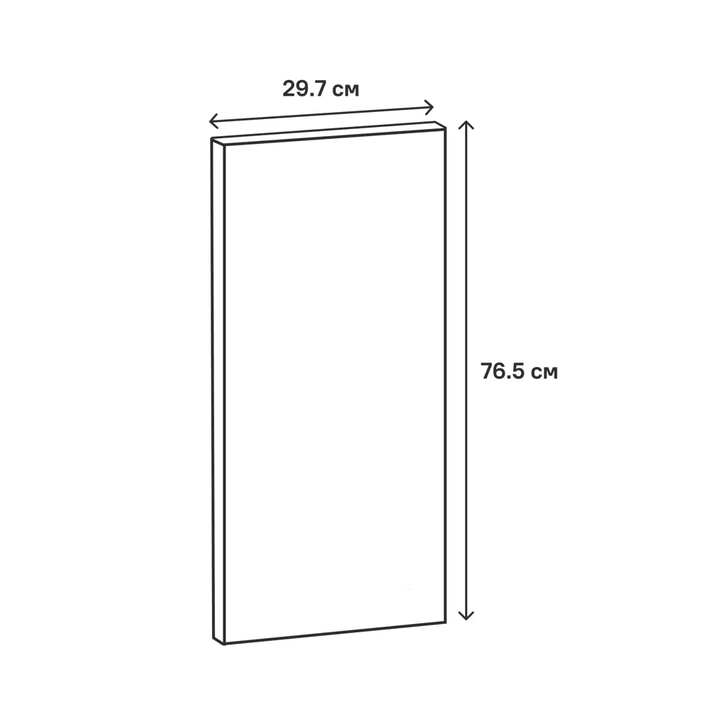Фасад кухонный Сантьяго Delinia ID 29.7×76.5 см коричневый ЛДСП 82676479 STLM-0033771 - Вид №14