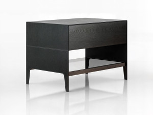 Деревянная прямоугольная тумбочка