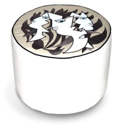 Roche Bobois Круглый пуф из ткани Jean cocteau sun-id-1460859 - Вид №3