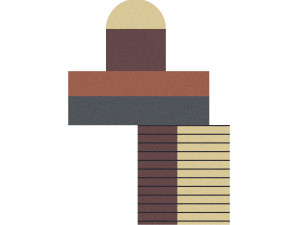 Ковер для ванной с геометрическим рисунком