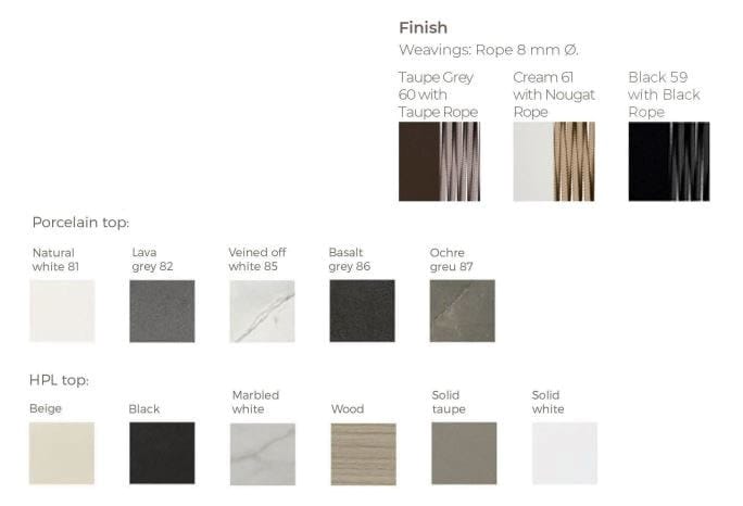 Квадратный садовый журнальный столик из веревки POINT Weave ARCH-00081978 - Вид №2