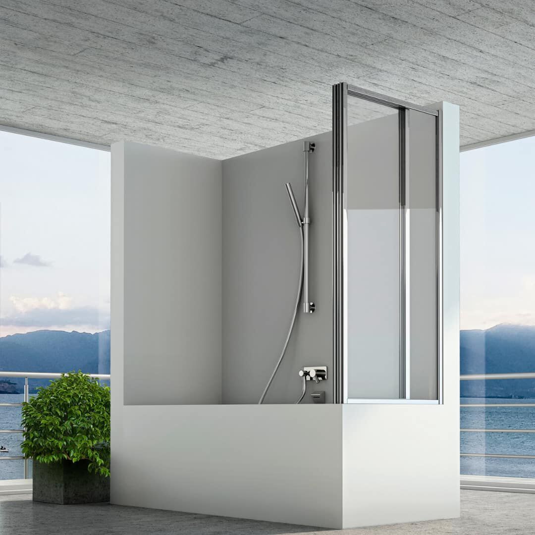 Алюминиевая и стеклянная складная ванна CSA Box Doccia Женева ARCH-00005848 - Вид №2