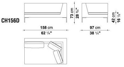B&B Italia Модульный угловой диван из ткани Charles sun-id-1494315 - Вид №7