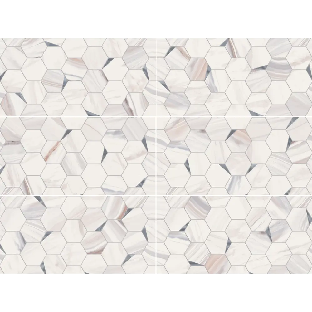 Настенная плитка Eterna Mix 24.9x50 см 1.37 м2 цвет бежевый соты Santreyd STLM-2188292 - Вид №2