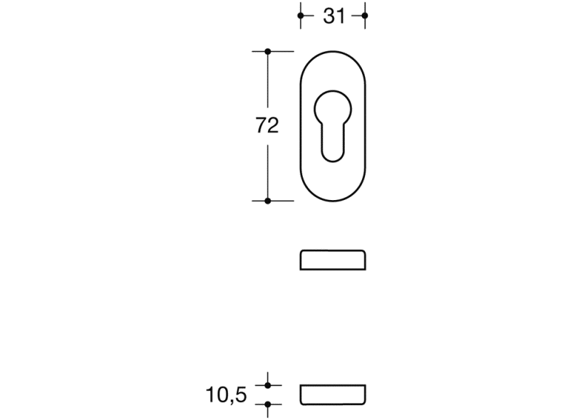 316PBRKN розетка для ключей HEWI System 111 | Polyamid  - Вид №6