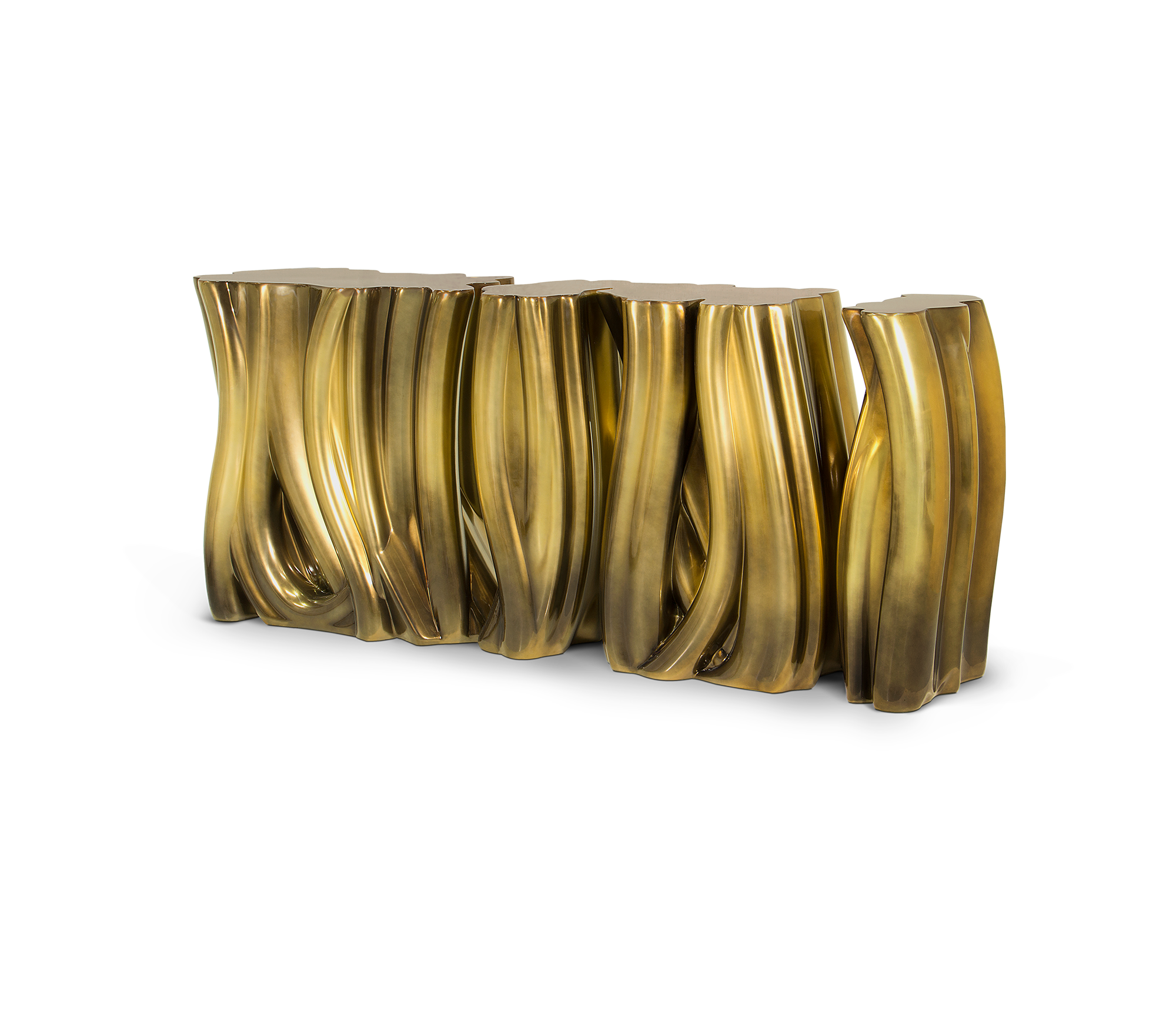 0-133 Монохромный золотой буфет Boca Do Lobo  - Вид №1