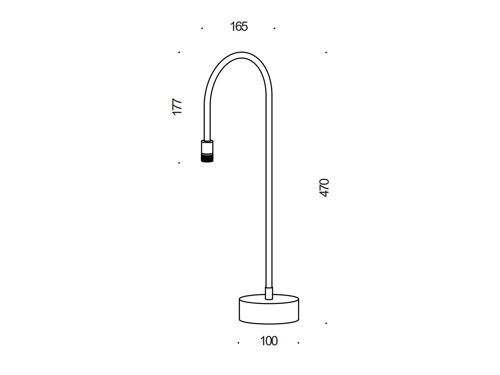Латунная перезаряжаемая светодиодная настольная лампа Renzo Serafini FONTANA ARCH-00043082 - Вид №6